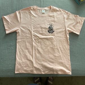 Pink Skeleton Graphic T-Shirt